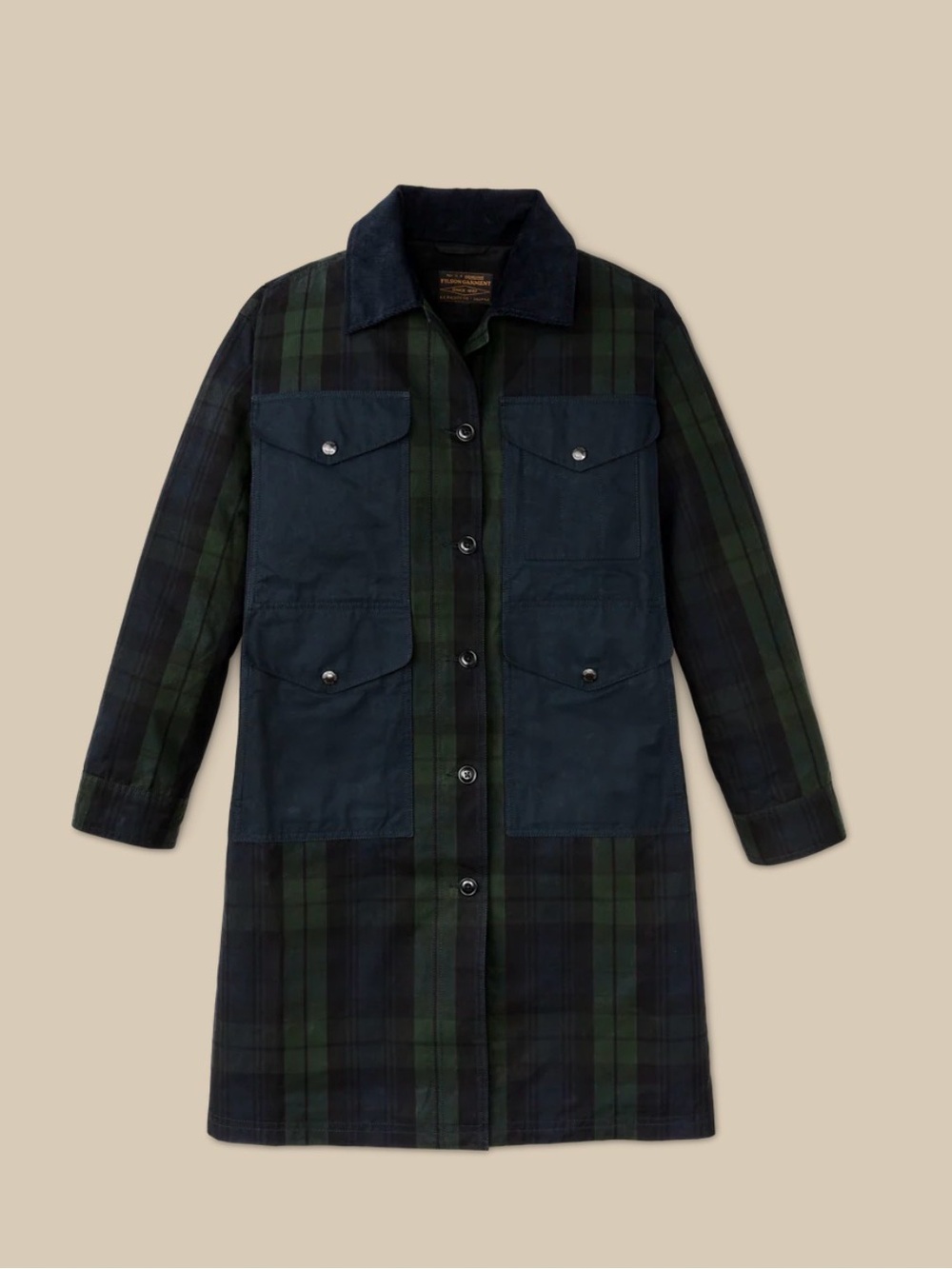Filson Women’s Dry Waxed Long Cruiser